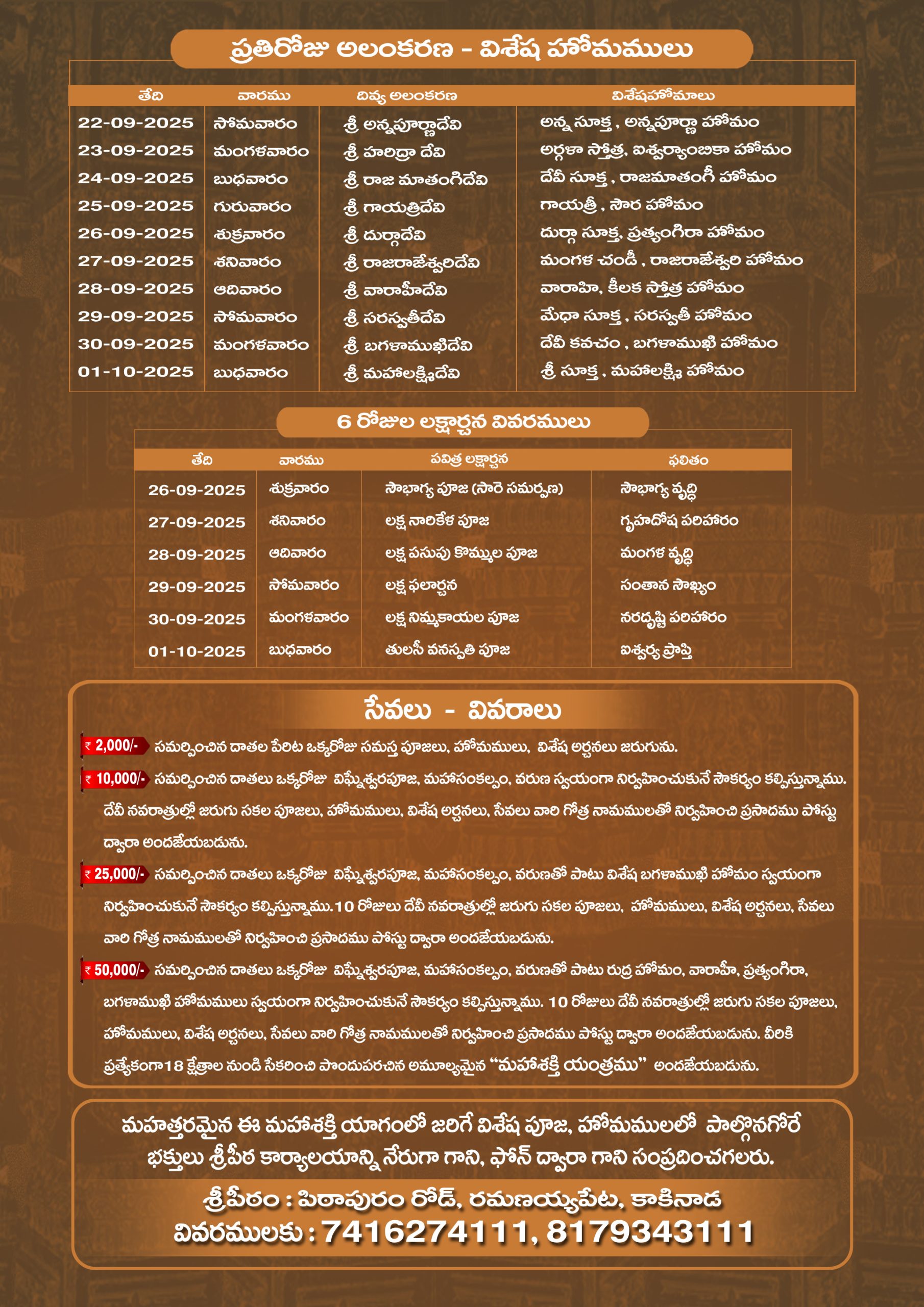 Mahashakti Yagam Back 2025